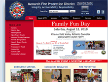 Tablet Screenshot of monarchfpd.org